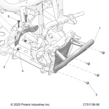 CHASSIS, FRONT GEARCASE AND BUMPER MOUNTING - Z23RMD2KAK/AJ/BK/BJ(C701138-06)