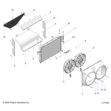 ENGINE, COOLING, RADIATOR - Z26RRL2KAL (C77034)