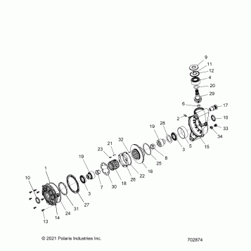 DRIVE TRAIN, FRONT GEARCASE INTERNALS - Z26NET99A4/B4/A6/B6 (702794)