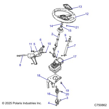 STEERING, POWER STEERING ASM. - Z26A5E87A5 (C750862)