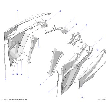 BODY, REAR FENDERS - Z26RPK2KAR/BR/AV/BV/AC/BC/AJ/BJ (C750179)