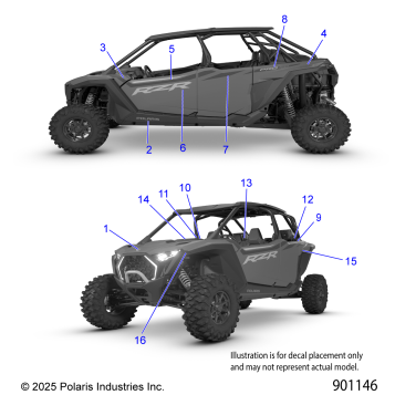 BODY, DECALS - Z26X4D92AH/BH/AN/BN (901146)