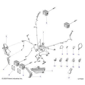 ELECTRICAL, FRONT HARNESS AND LIGHTING - Z25RRL2KAL (C77023)