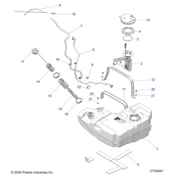 FUEL SYSTEM, STD. - Z26R4K2KAC/AR/AJ/AV (C750947)