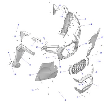 BODY, FRONT FACIA, GRILLE, AND FLARES - Z26NET99A4/B4/A6/B6 (C750897)