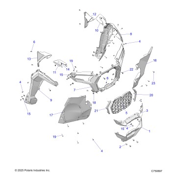 BODY, FRONT FACIA, GRILLE, AND FLARES - Z26NMX99A4/A6 (C750897)