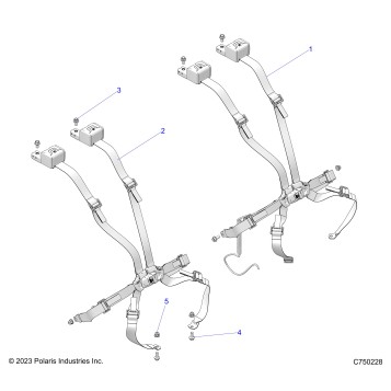 BODY, SEAT BELT MOUNTING, FRONT, 2 POINT - Z26RPK2KAR/BR/AV/BV/AC/BC/AJ/BJ (C750228)