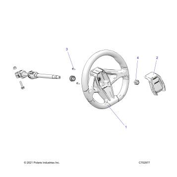 STEERING, WHEEL, STANDARD - Z23G4C92Al/BL (C702977)