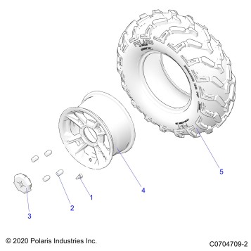 WHEELS, REAR - Z23A5P87A5/K87A4(C0704709-2)