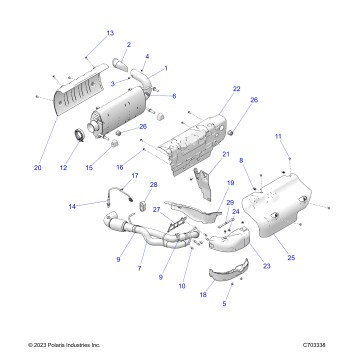ENGINE, EXHAUST SYSTEM - Z26NMX99A4/A6 (C703338)