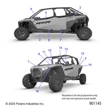 BODY, DECALS - Z26X4E92A4/B4 (901145)