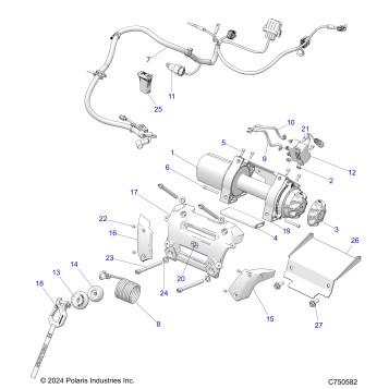 CHASSIS, WINCH - Z26NMX99A4/A6 (C750582)