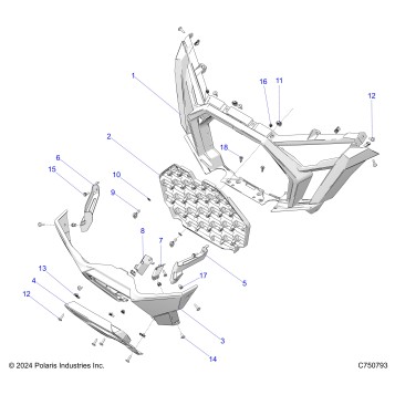 BODY, FRONT BUMPER - Z25XPD92A/92B (C750793)