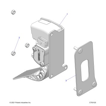 ENGINE, THROTTLE PEDAL - Z25NEE99A4/B4/A5/B5 (C703120)