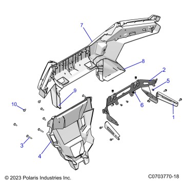 BODY, REAR BUMPER - Z24R4D92AK/BK (C0703770-9)