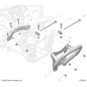 CHASSIS, FRONT GEARCASE AND BUMPER MOUNTING - Z26RPK2KAR/BR/AV/BV/AC/BC/AJ/BJ (C750078)