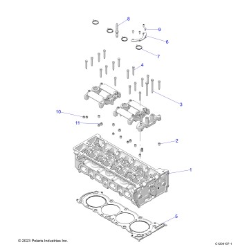 ENGINE, CYLINDER HEAD - Z26RPK2KAR/BR/AV/BV/AC/BC/AJ/BJ (C1209107-1)