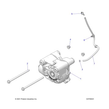 DRIVE TRAIN, FRONT GEARCASE MOUNTING - Z23G4C92AL/BL (C0705031)