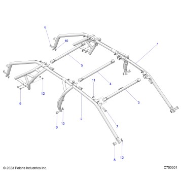 CHASSIS, CAB FRAME - Z26S4P92BL (C750301)