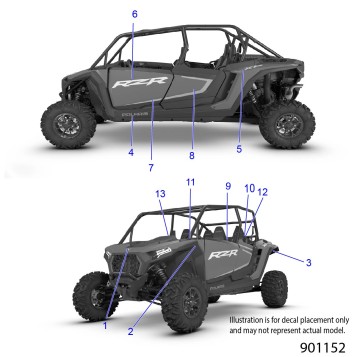 BODY, DECALS - Z26NMS99A4/A6  (901152)