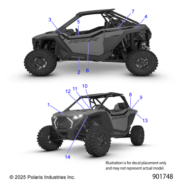 BODY, DECALS - Z26XPD92AH/BH (901748)