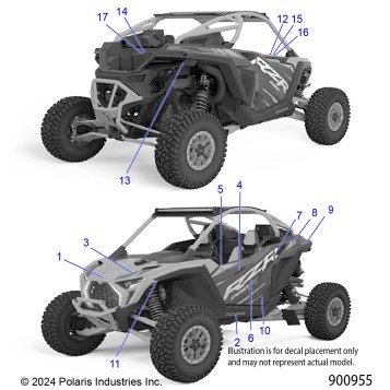 BODY, DECALS - Z25RPP2KAE/BE (900955)