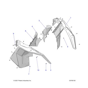 BODY, FRONT FENDER - Z23G4C92AL/BL (C0705130)