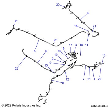 BRAKES, BRAKE LINES - Z23RMU2KAN/BN (C0703048-3)