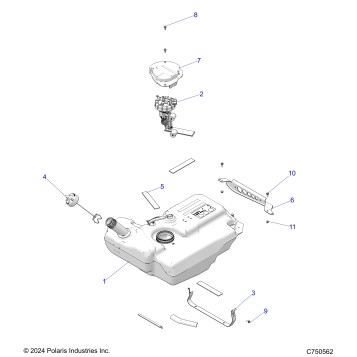 FUEL SYTEMS, FUEL TANK - Z25NMB99A4/B4 (C750562)
