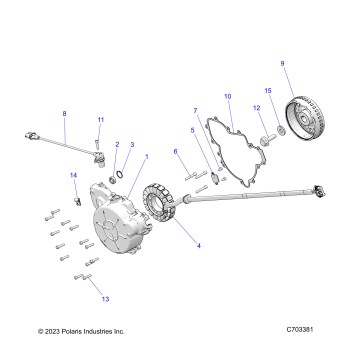 ENGINE, STATOR AND FLYWHEEL - Z20NAE99AC/AL/AN/BC/BL/BN/LL/K99AF/AK/BF/BK/M99AL/R99AZ/BZ (701197)
