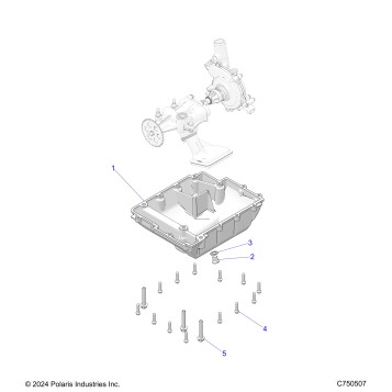 ENGINE, OIL SUMP COVER - Z25NEB99A4/B4 (C750507)