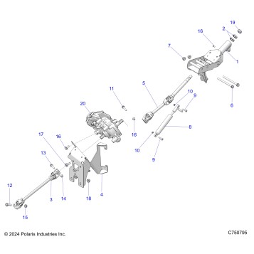 STEERING, STEERING ASM - Z25X4B92AP/BP (C750795)