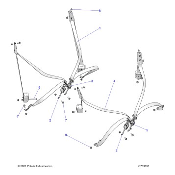 BODY, SEAT BELT MOUNTING - Z24NME99A2/B2 (C703091)