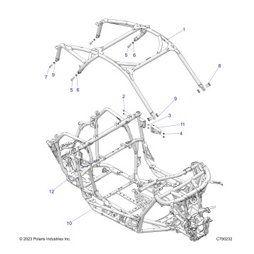 CHASSIS, CAB FRAME  - Z23RGD2KAJ/AK/BJ/BK (C750232)