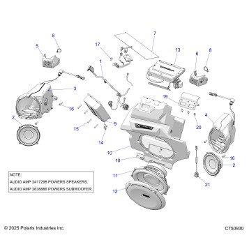 ELECTRICAL, AUDIO, FRONT - Z26S4P92BL (C750930)