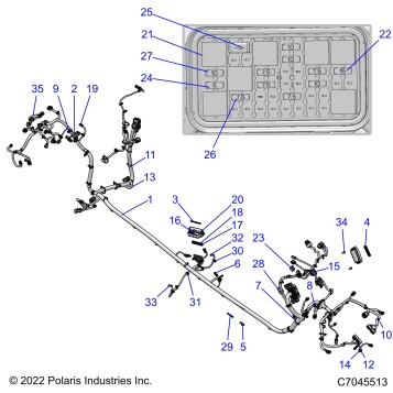 ELECTRICAL, WIRE HARNESS, CHASSIS - Z23R4E92A/92B (C0705755)