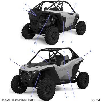 BODY, DECALS - Z25XPE92A4/B4 (901051)