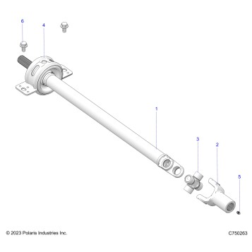DRIVE TRAIN, PROP SHAFT, MID - Z26S4P92BL (C750263)