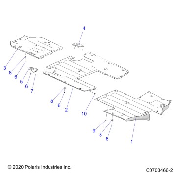 CHASSIS, SKID PLATES - Z23RMU2KAN/BN (C0703466-2)