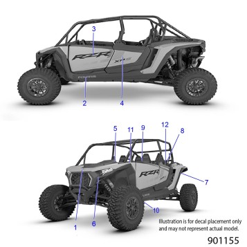 BODY, DECALS - Z26NMX99A4/A6 (901155)