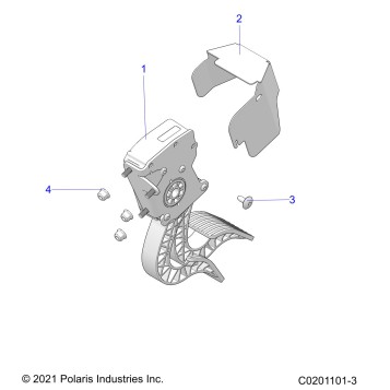 ENGINE, THROTTLE PEDAL - Z26HCA18A4/A7/B4/B7 (0201101-3)