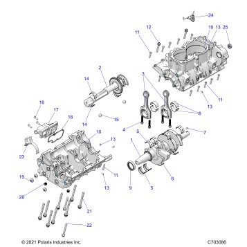 ENGINE, CRANKCASE AND CRANKSHAFT - Z26NMX99A4/A6 (C703086)