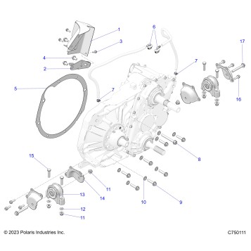 DRIVE TRAIN, GEARCASE, MAIN, MOUNTING -  Z26RPK2KAR/BR/AV/BV/AC/BC/AJ/BJ (C750111)