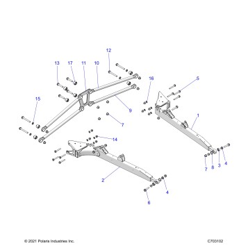 SUSPENSION, REAR CONTROL ARMS - Z25NEE99A4/B4/A5/B5  (C703102)