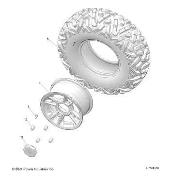 WHEELS, FRONT - Z26ASF99A6 (C750618)