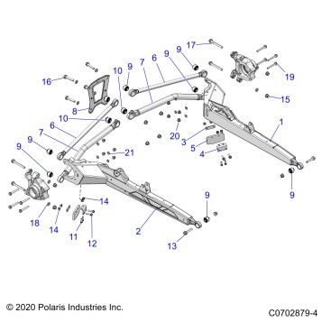 SUSPENSION, REAR CONTROL ARMS - Z20RAB92LR/D92LC/E92LT (C0702879-4)