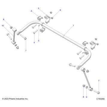 SUSPENSION, REAR STABILIZER BAR - Z25SPE92A4/B4 (C750265)