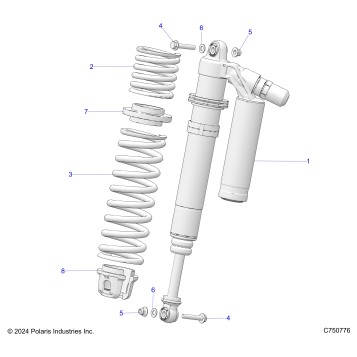 SUSPENSION, FRONT SHOCK MOUNTING - Z25XPD92A/92B (C750776)