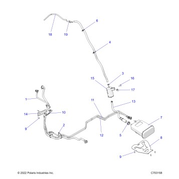 FUEL SYSTEM, FUEL LINES, EVAP - Z23RGK2KAJ/BJ (C0703873)