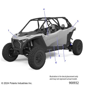 BODY, DECALS GRAPHICS - Z25S4E92A4/B4 (900932)